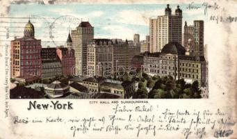 New York City Hall litho