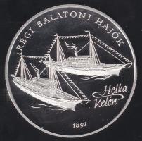 1997. 2000Ft Ag "Régi balatoni hajók I-Helka&Kelén" T:PP Tanúsítvánnyal!