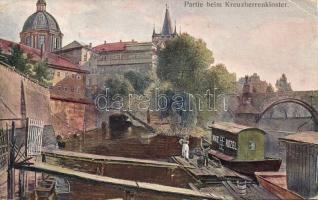 Praha with the Church of Saint Francis and ship station s: J. Minarík (EB)