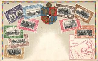 Set of Romanian stamps litho