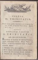 cca 1806 Latin nyelvű ima és szertartáskönyv 500p. első és utolsó lap hiányzik. Korabeli félbőr kötésben