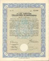 1925-1942. 7db Államadóssági kötvény, törlesztési kötvény és nyereménykölcsön