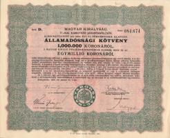 1925-1942. 7db Államadóssági kötvény, törlesztési kötvény és nyereménykölcsön