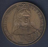 1987. A Magyar Éremgyűjtők Egyesületének bronz emlékérme Erzsébet királynő születésének 150. évfordulójára T:1