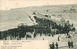 Varna beach in winter