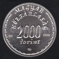 1998. 2000Ft Ag "Eötvös Lóránd" T:BU Csak 3000db! Tanúsítvánnyal