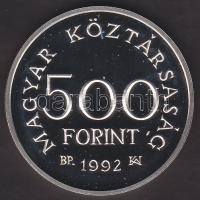1992. 500Ft Ag "Károly Róbert" T:PP Csak 20000db!Tanúsítvánnyal!