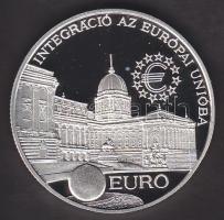 1997. 2000Ft Ag "Integráció az EU-ba-EURO I" T:PP Tanúsítvánnyal!