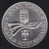 1996. 2000Ft Ag "50 éves a Ft" T:BU Csak 5000db!