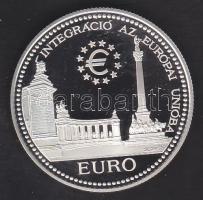 1998. 2000Ft Ag "Integráció az EU-ba - EURO II" T:PP Tanúsítvánnyal!