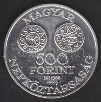1988. 500Ft Ag "Szent István" T:BU Csak 5000db!