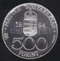 1994. 500Ft Ag "Integráció az EU-ba-ECU" T:BU Tanúsítvánnyal!
