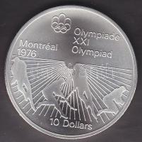 Kanada 1976. 10$ Ag "Olimpia-gyeplabda" T:1