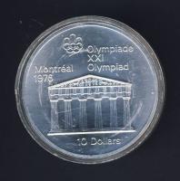 Kanada 1976. 10$ Ag "Olimpia-Zeusz temploma" T:1