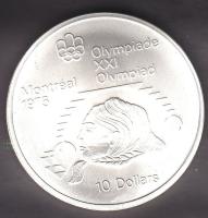 Kanada 1976. 10$ Ag "Montreali Olimpia" T:1