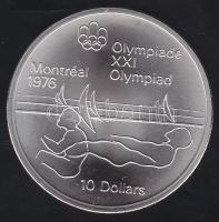 Kanada 1976. 10$ Ag "Olimpia-vitorlázás" T:1