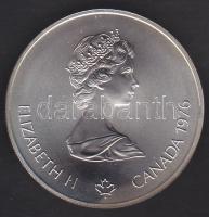 Kanada 1976. 5$ Ag "Montreali olimpia - olimpiai láng" T:1