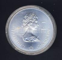 Kanada 1974. 5$ Ag "Montreali olimpia - olimpiai ötkarika" T:1