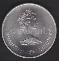 Kanada 1975. 5$ Ag "Montreali olimpia - maratoni futás" T:1