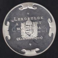 DN Kossuth Lajos-"Leborulok a Nemzet Nagysága Előtt" Ag emlékérem szign. Bozó 36,6g T:PP