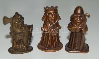 3 db kis bronz katona / 3 bronze soldiers