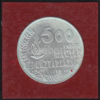 1984. 500Ft Ag "Los Angeles-i olimpia" T:BU Csak 8000db! Eredeti tokban, tanúsítvánnyal!