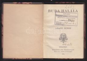 Arany János: Buda halála, Franklin , Bp. 1901