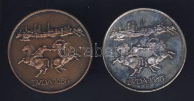 1986. "MÉE-Buda visszafoglalása" Br + Ff érempár T:BU