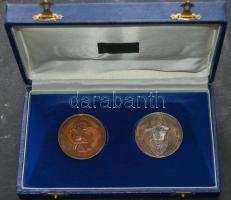 1989. "Magyar Köztársaság kikiáltása" Br + ffém emlékérem pár. Szign. Bozó T:BU + T:PP ere...