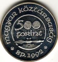 1992 "Szt. László" 500Ft ezüst T:PP