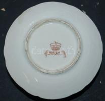 Óherendi jelzéssel ellátott porcelán tojástartó, mázrepedésekkel / Herend chinaware, cca 1884