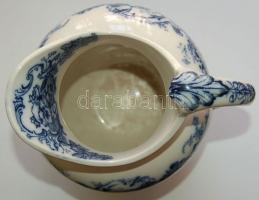 Cartouche jelzéssel ellátott dekoratív angol porcelán mosdókancsó / Chinaware water-jug 30 cm