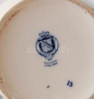 Cartouche jelzéssel ellátott dekoratív angol porcelán mosdókancsó / Chinaware water-jug 30 cm