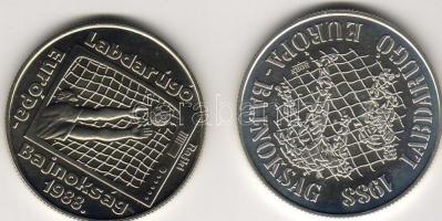 1988 "Labdarúgó EU..." sor 2 érték 500Ft + 100Ft ezüst + fém T:BU