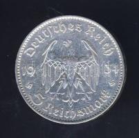 Német 3. Birodalom 1934F 5M Ag "Garnisonkirche" T:3+ k