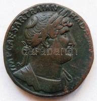 Római Császárság HADRIANUS 117-138. "P M TR P COS III SC / VIRT AVG" Sestertius T:2-/3
