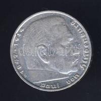 Német 3. Birodalom 1936J 5M Ag "Hindenburg" T:3+/3