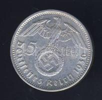 Német 3. Birodalom 1936A 5M Ag "Hindenburg" T:3+