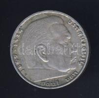 Német 3. Birodalom 1935D 5M Ag "Hindenburg" T:3 apró ph