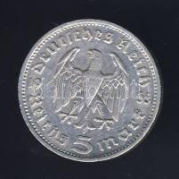 Német 3. Birodalom 1935G 5M Ag "Hindenburg" T:3 ph.