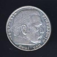 Német 3. Birodalom 1935G 5M Ag "Hindenburg" T:3 ph