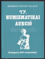 7 db BÁV Numizmatikai Aukció katalógus képekkel az első árveréstől