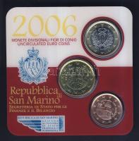 San Marino 2006. 5c, 50c, 1&#8364; szettben T:1