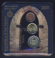 San Marino 2005. 2c, 20c, 2&#8364; szettben T:BU