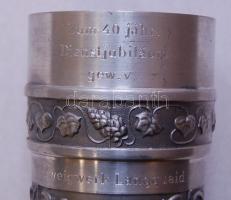 Ezüst színű vadászkupa Vogel cégjelzéssel 19,5cm magas