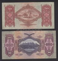 1930-41. 10P ,20P, 50P, 100P mindegyik hamis sarló-kalapács felülnyomással T:II,III+
