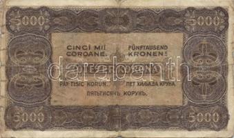 1920. 500K + 1923. 500K + 1923. 1000K piros "8 FILLÉR - NYOLC FILLÉR" felülbélyegzéssel + ...