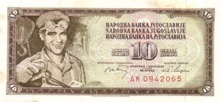 Jugoszlávia + Szerbia/Német megszállás 19 db bankjegy T:vegyes