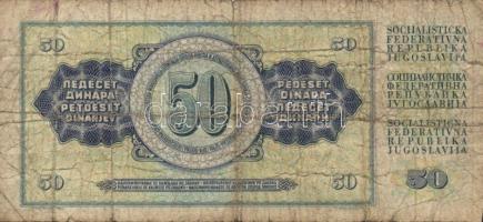 Jugoszlávia + Szerbia/Német megszállás 19 db bankjegy T:vegyes