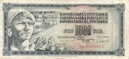 Jugoszlávia + Szerbia/Német megszállás 19 db bankjegy T:vegyes